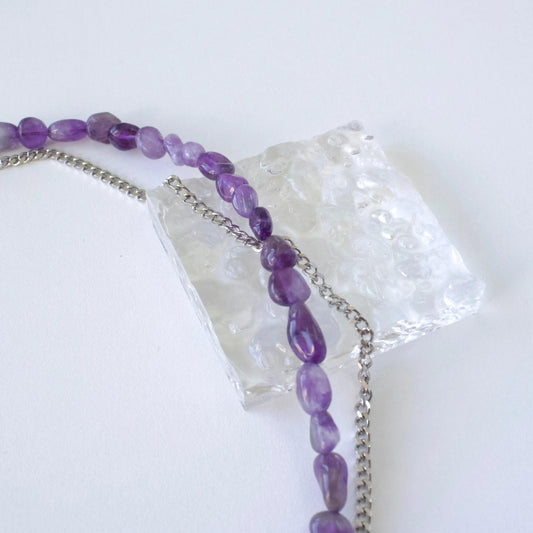 Doppelkette Amethyst - JK Jewelry & Accessories