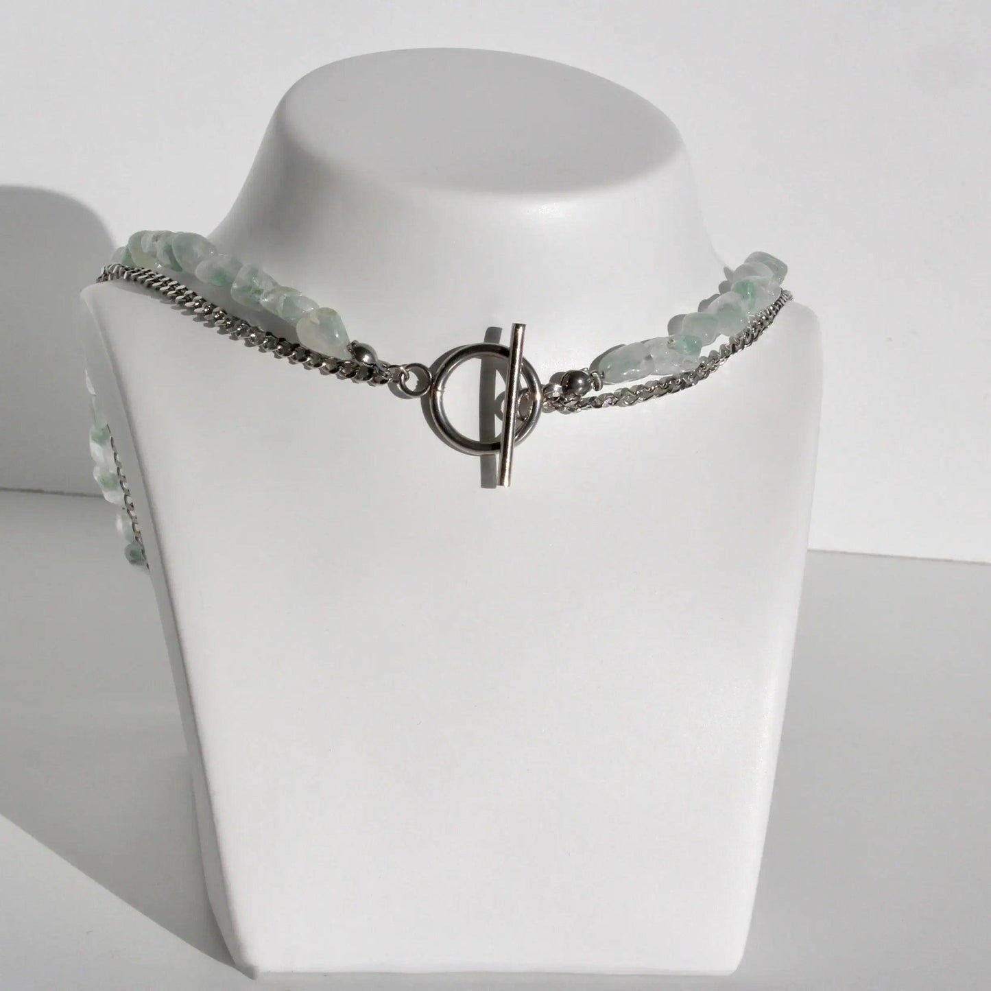 Doppelkette Chrysoprasstein - JK Jewelry & Accessories