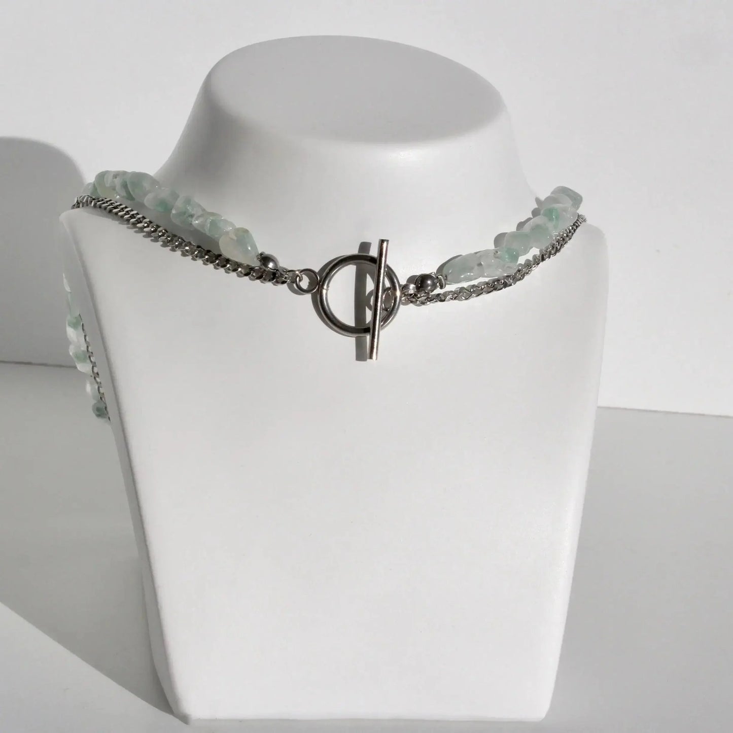 Doppelkette Chrysoprasstein - JK Jewelry & Accessories