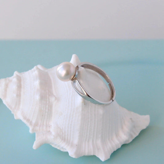 Eleganter Ring mit Perle - JK Jewelry & Accessories