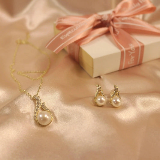 Elegantes klassisches Perlenset - JK Jewelry & Accessories