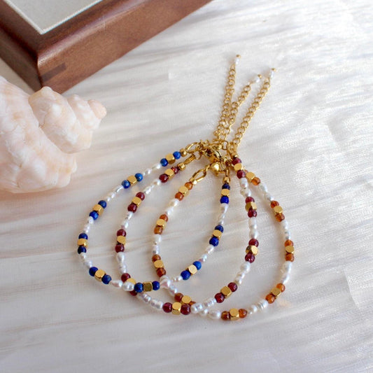 Ella | Arm-/Fusskette aus Natursteinen - JK Jewelry & Accessories