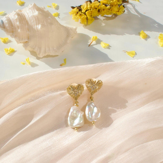 Elsa | Herz mit Barockperle - JK Jewelry & Accessories