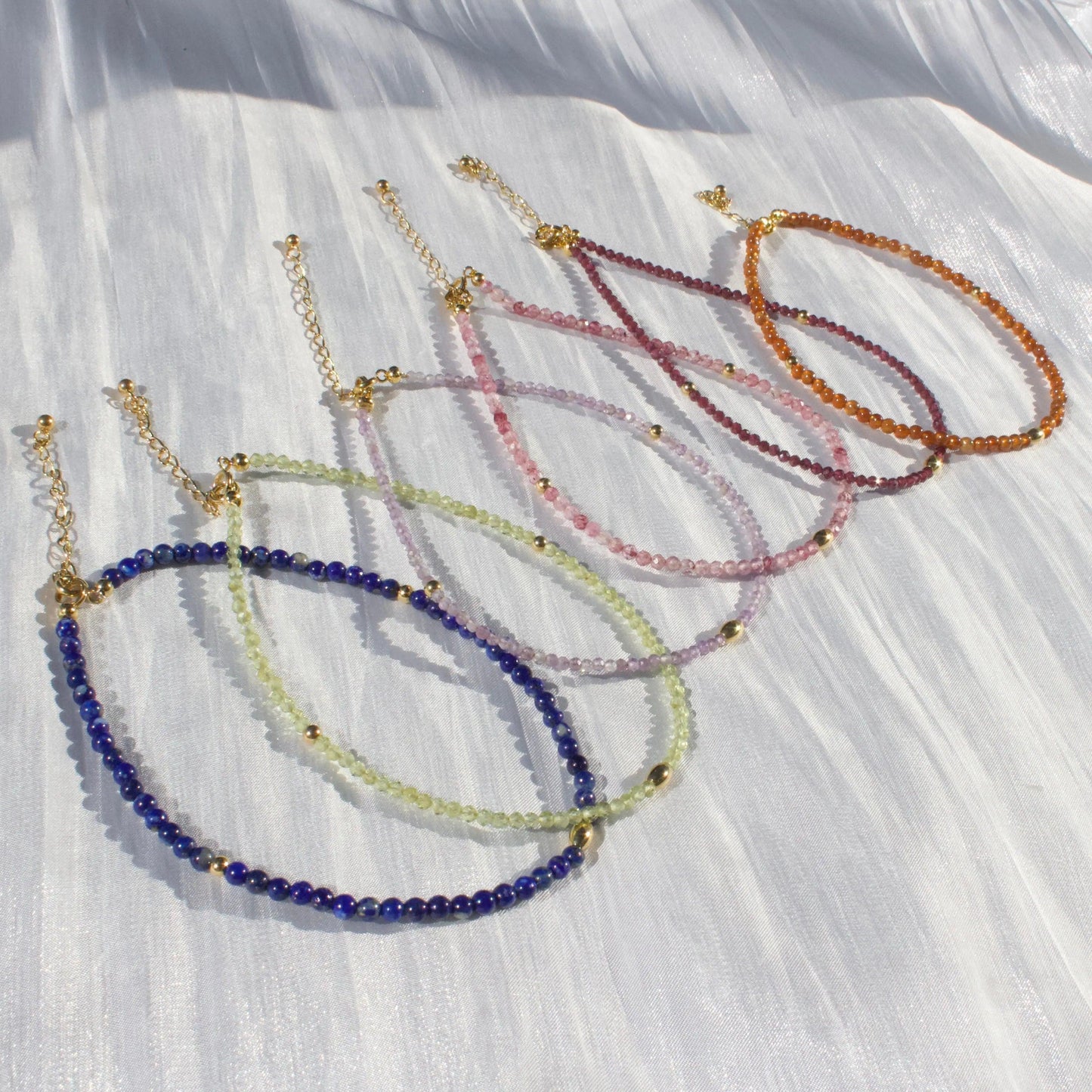 Gianna | Fusskettchen aus Natursteinen - JK Jewelry & Accessories