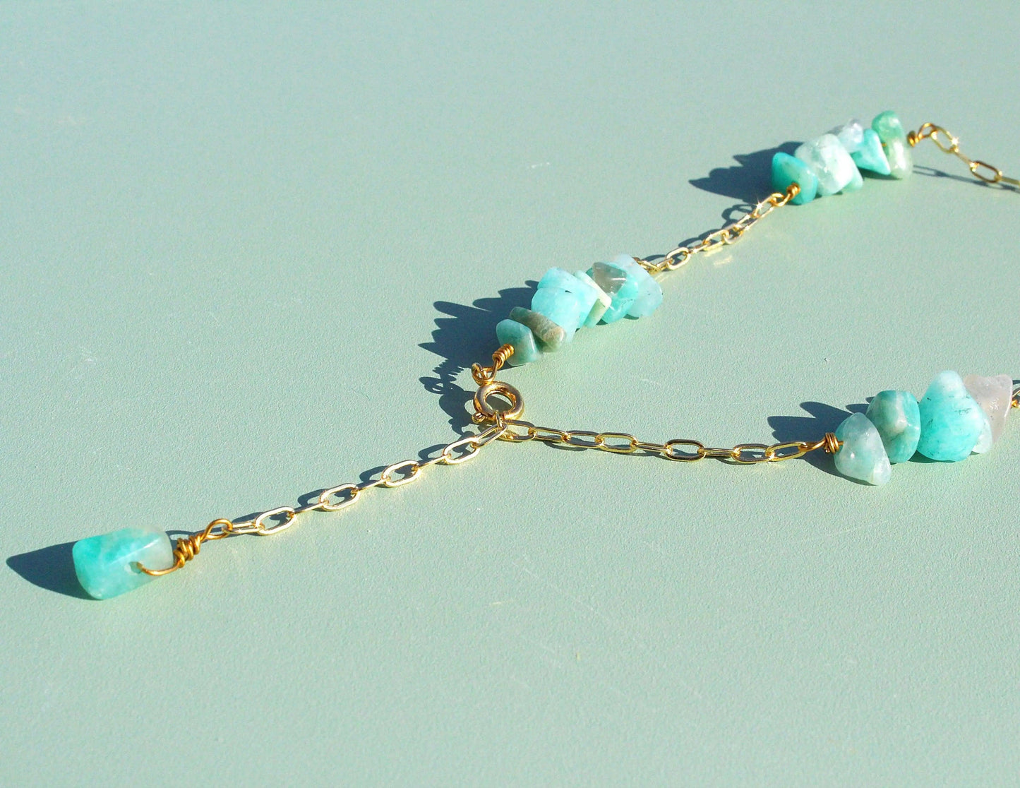 Fusskette mit Heilsteinen - JK Jewelry & Accessories