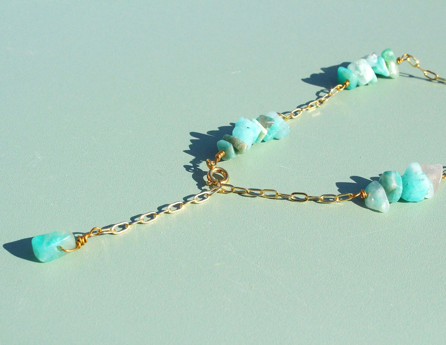 Fusskette mit Heilsteinen - JK Jewelry & Accessories