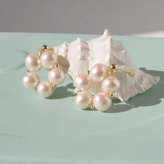 Grosse Blumen Hoop - JK Jewelry & Accessories