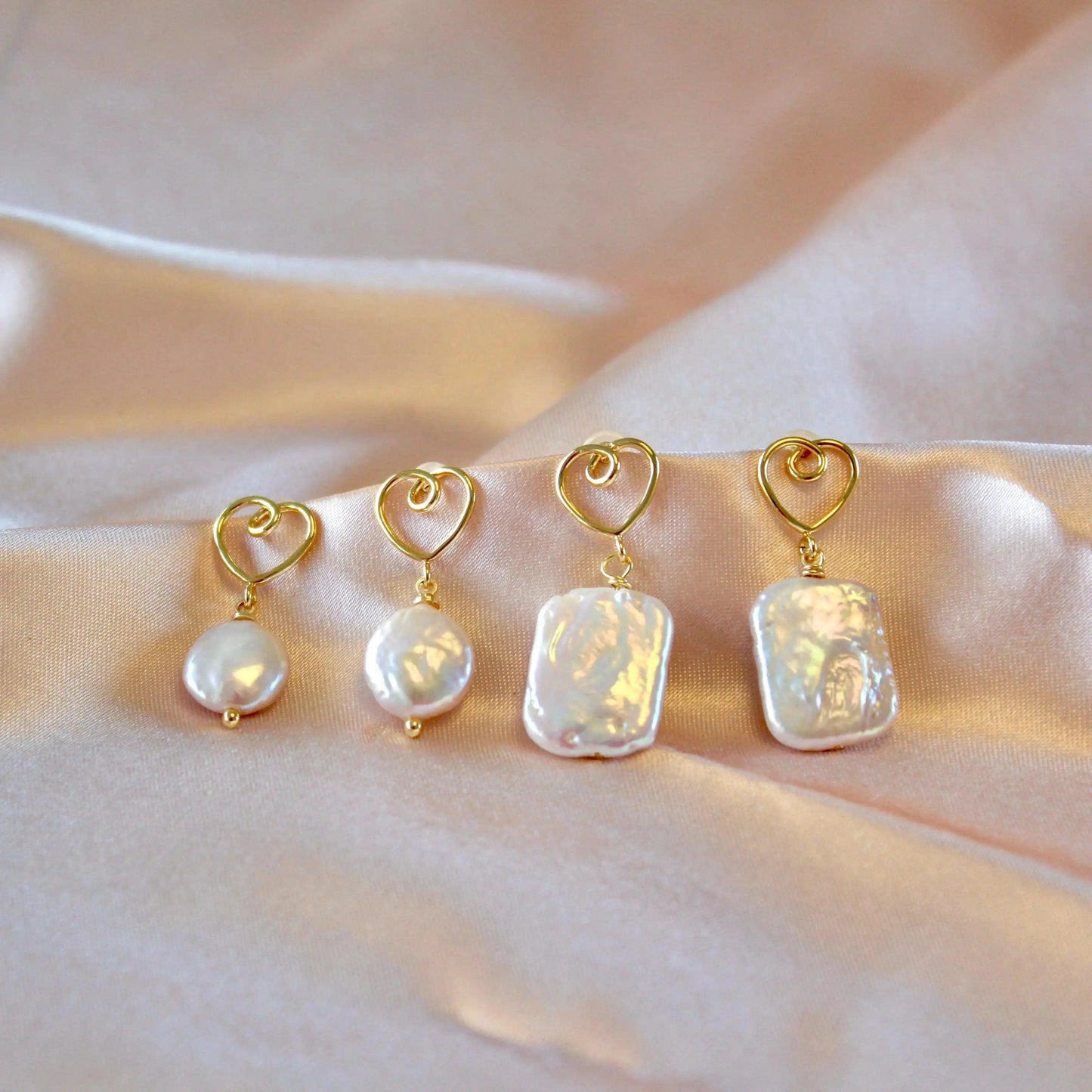 Herz mit runder Barockperle - JK Jewelry & Accessories