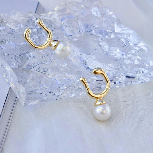 Horseshoe mit runder Perle - JK Jewelry & Accessories