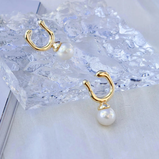 Horseshoe mit runder Perle - JK Jewelry & Accessories