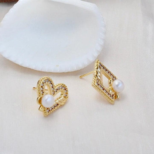 Kylie|Asymmetrie des Herzen und des Rhombus - JK Jewelry & Accessories