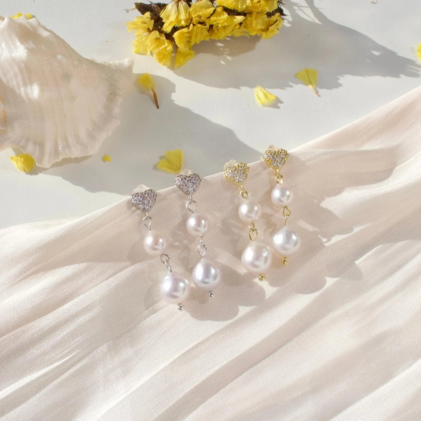 Liana | Herz mit Barockperlen - JK Jewelry & Accessories