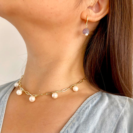 Luna | Schlichte Barockperlen Kette - JK Jewelry & Accessories