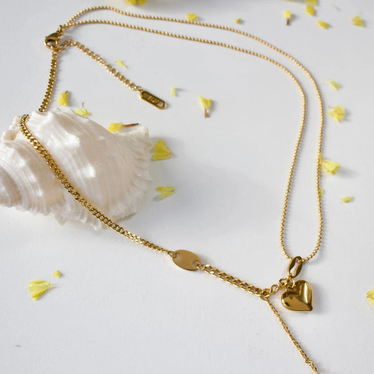 Mikaela | Y-Kette Herz & Stern - JK Jewelry & Accessories