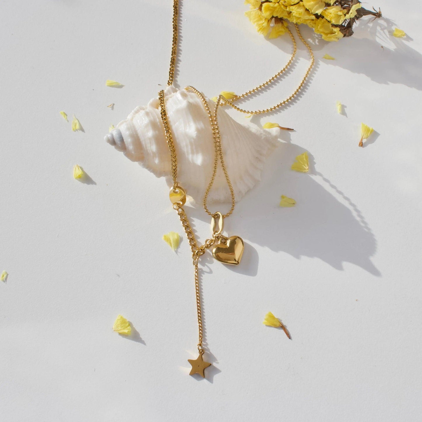 Mikaela | Y-Kette Herz & Stern - JK Jewelry & Accessories