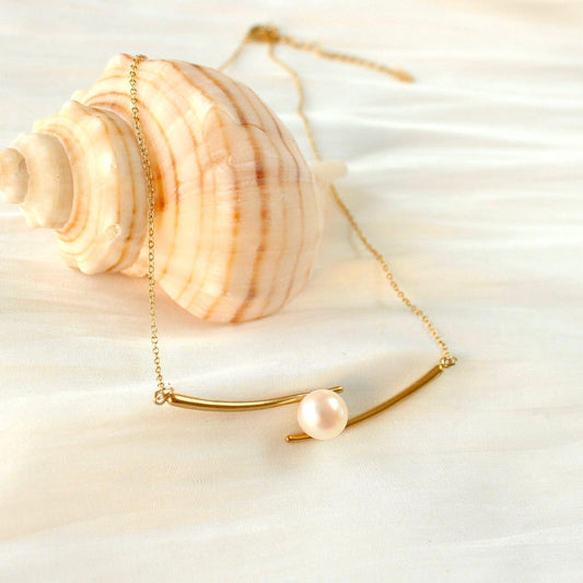 Mira | Balken mit Perle - JK Jewelry & Accessories