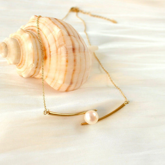 Mira | Balken mit Perle - JK Jewelry & Accessories