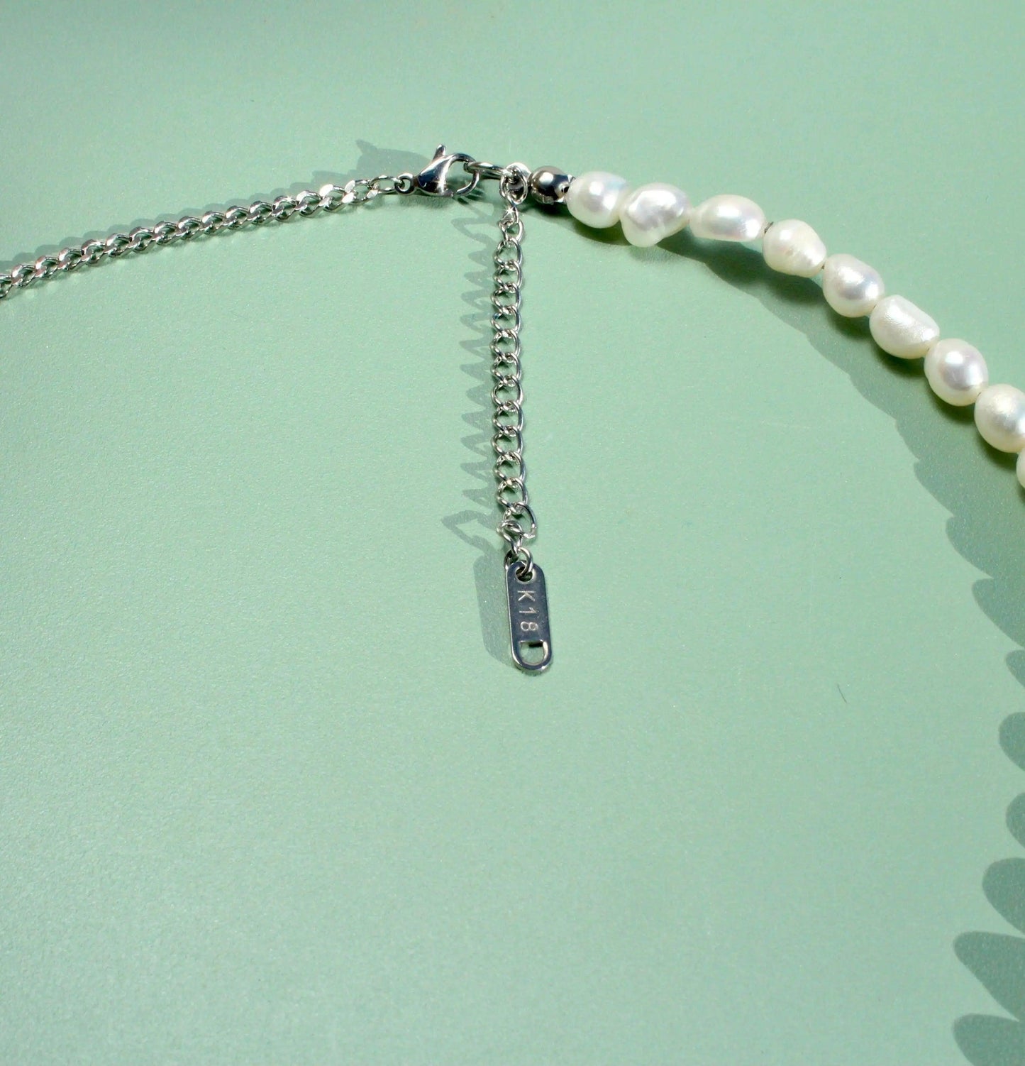 Panzerkette mit Perlen - JK Jewelry & Accessories