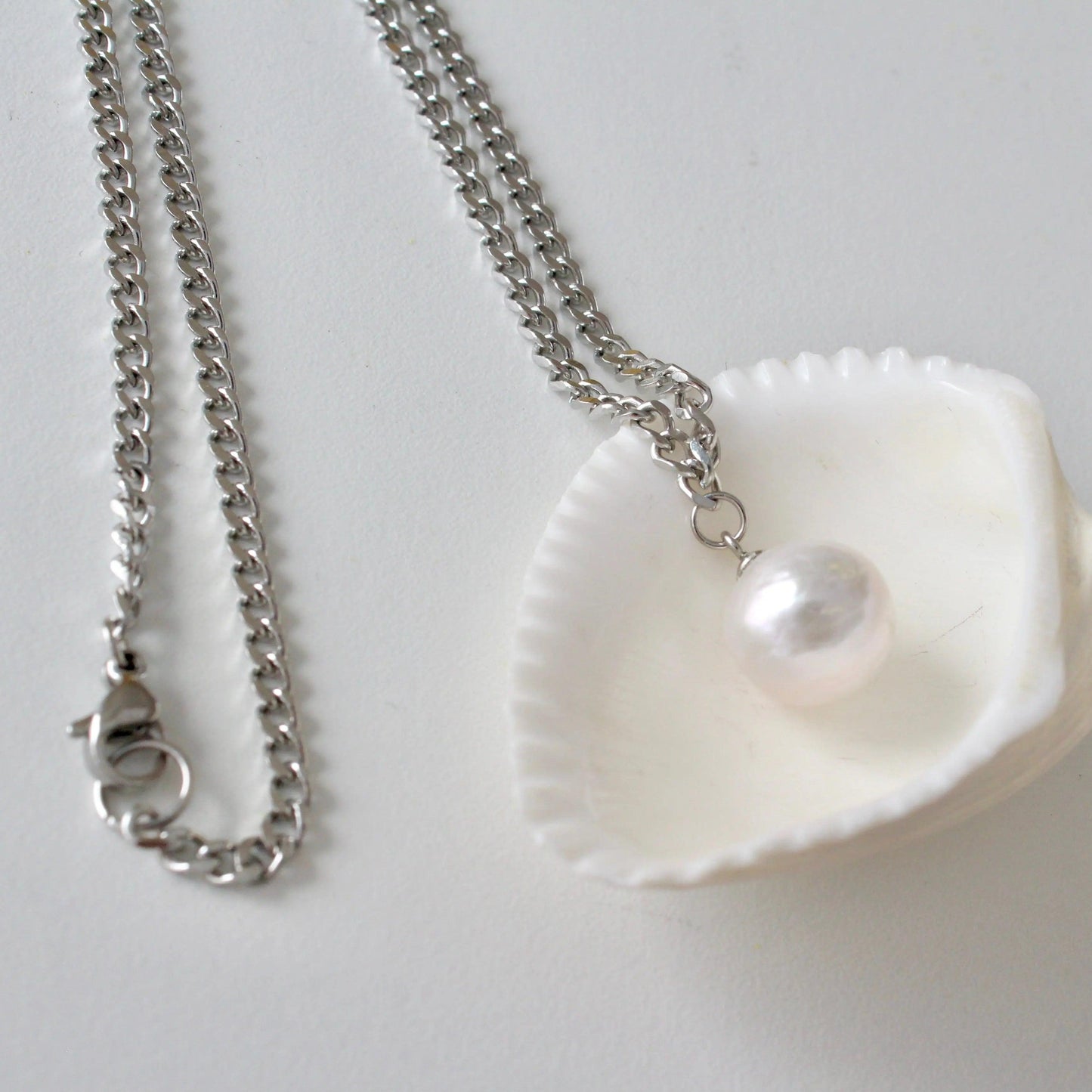 Runde Barockperle & Panzerkette - JK Jewelry & Accessories