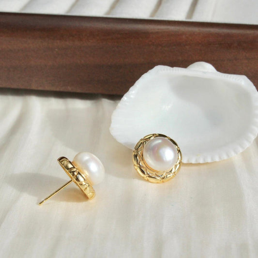 Rylee|Gedrehter Kreis mit Perlen - JK Jewelry & Accessories