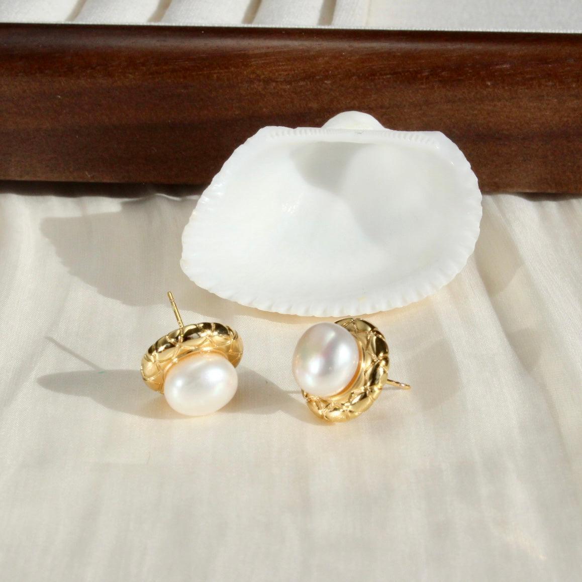 Rylee|Gedrehter Kreis mit Perlen - JK Jewelry & Accessories