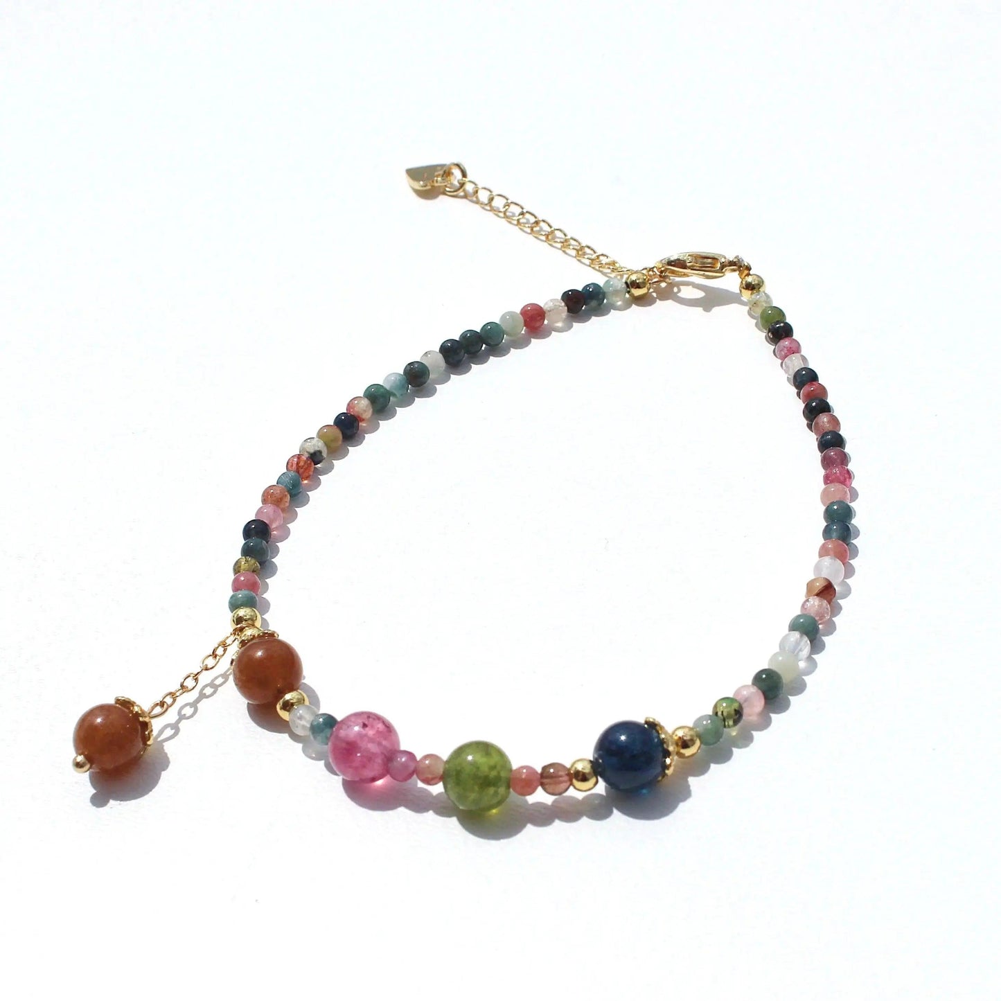 sold Regenbogen Turmalin Fusskette - JK Jewelry & Accessories