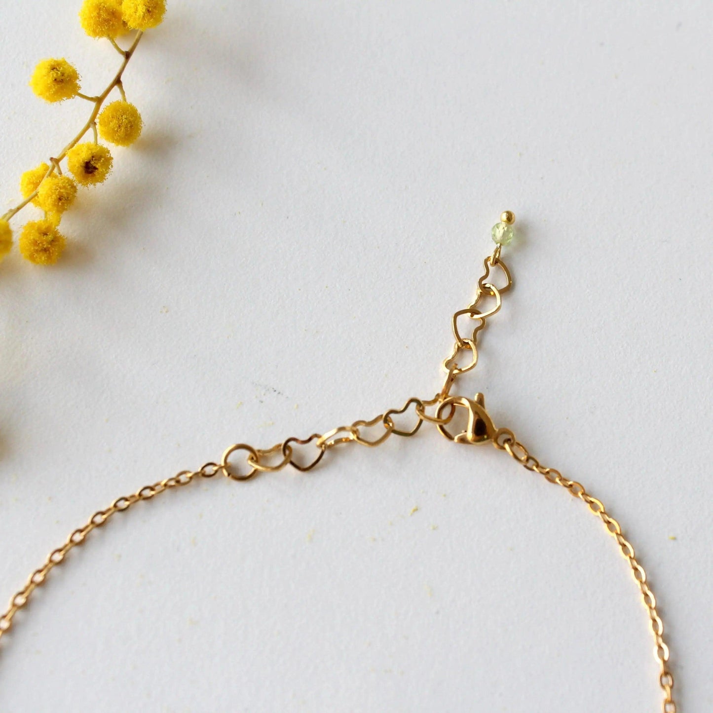 Sommer-Peridot Arm-/Fusskette Set - JK Jewelry & Accessories