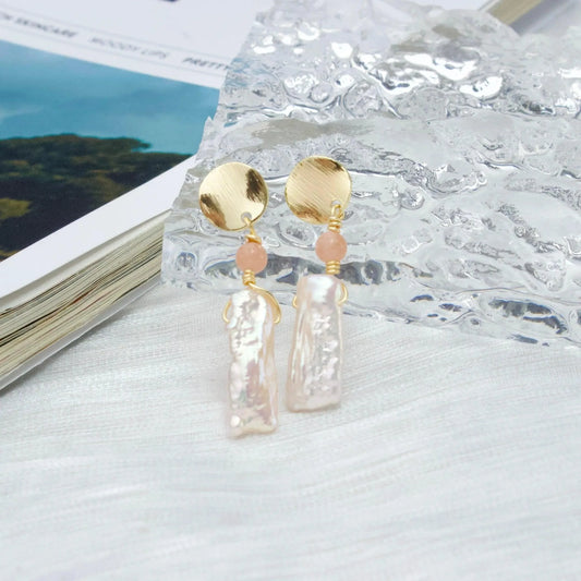Sonnenstein & Amazonit mit Barockperlen - JK Jewelry & Accessories