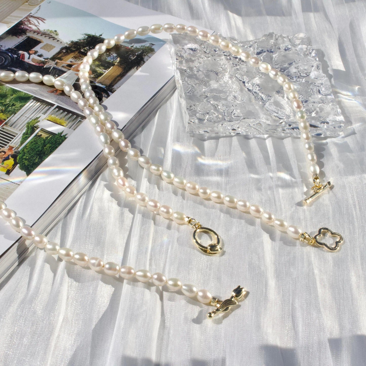 Tulpe & Perlenkette - JK Jewelry & Accessories