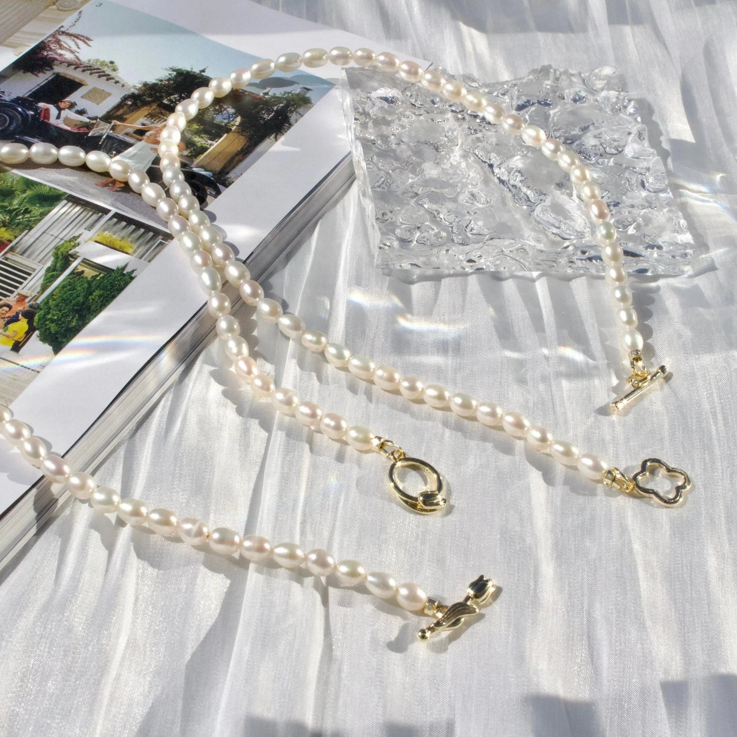 Tulpe & Perlenkette - JK Jewelry & Accessories