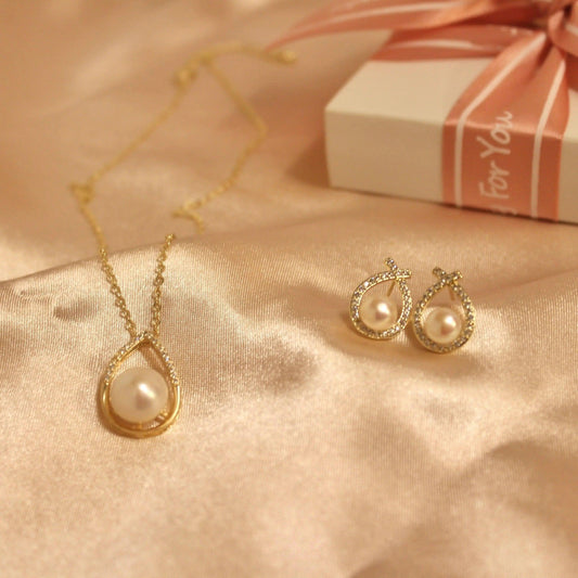 Wassertropfen Perlenset - JK Jewelry & Accessories