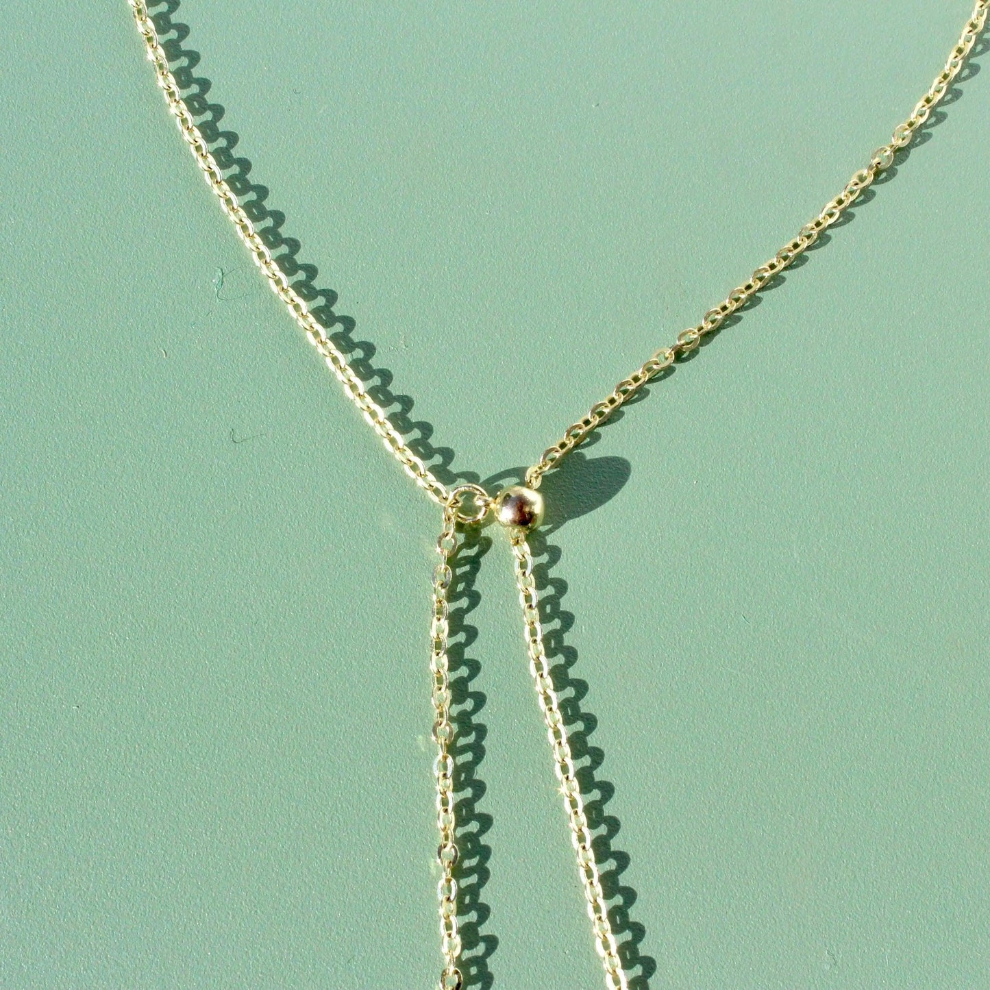 Y-Kette mit Kreuz- und Wassertropf Perle - JK Jewelry & Accessories