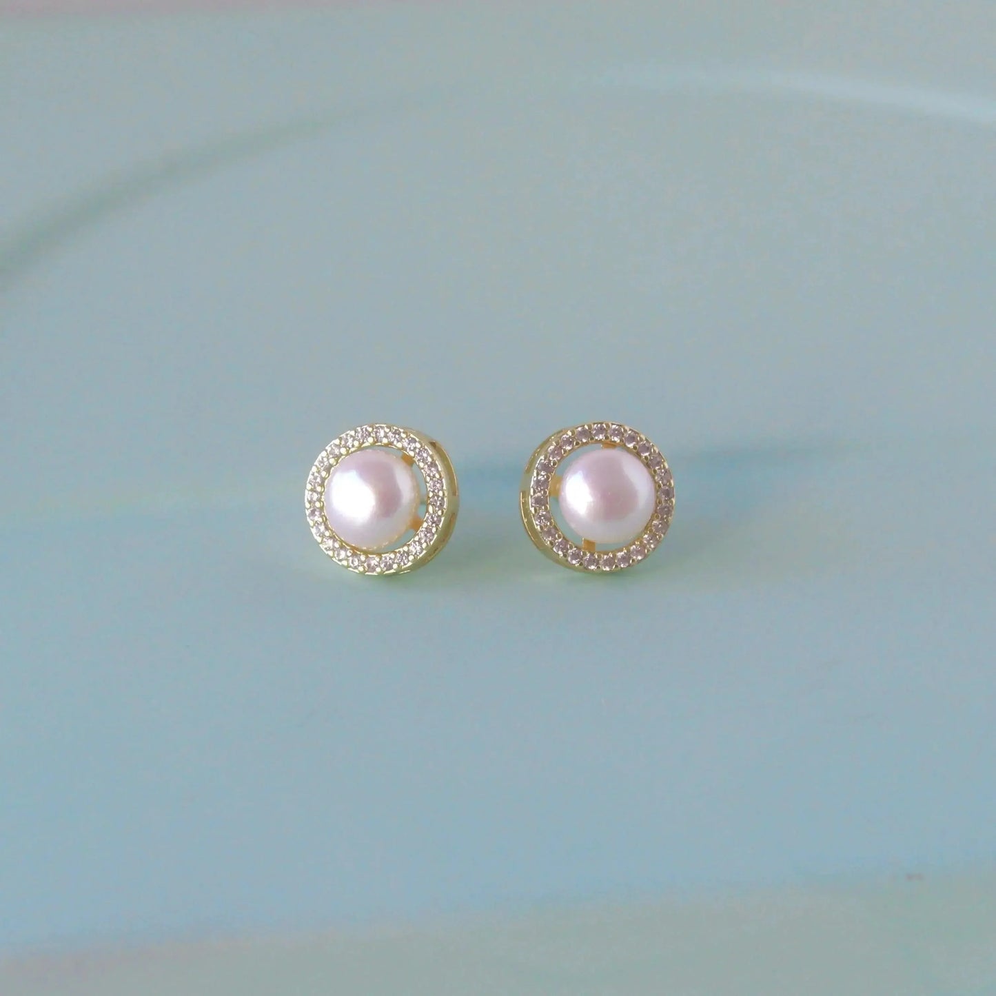 Melanie | Zirkonia Ring mit Perlen - JK Jewelry & Accessories