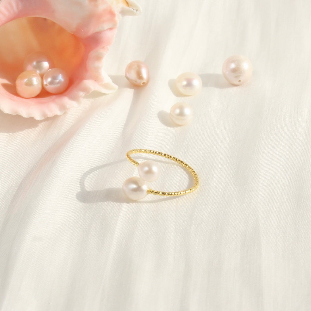 Ailany | Unikater Doppel-Perlenring