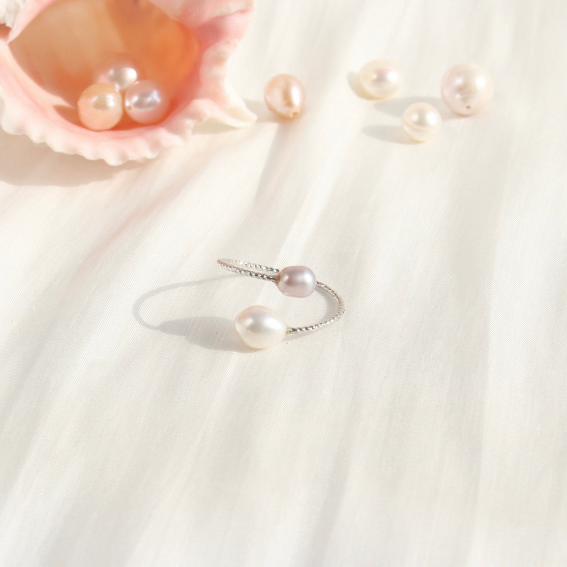 Ailany | Unikater Doppel-Perlenring