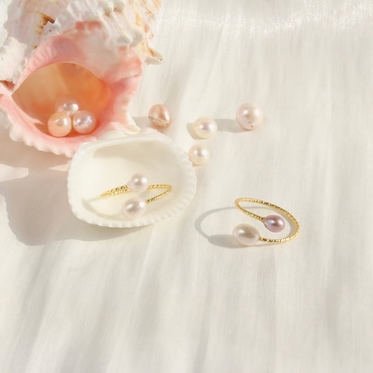 Ailany | Unikater Doppel-Perlenring