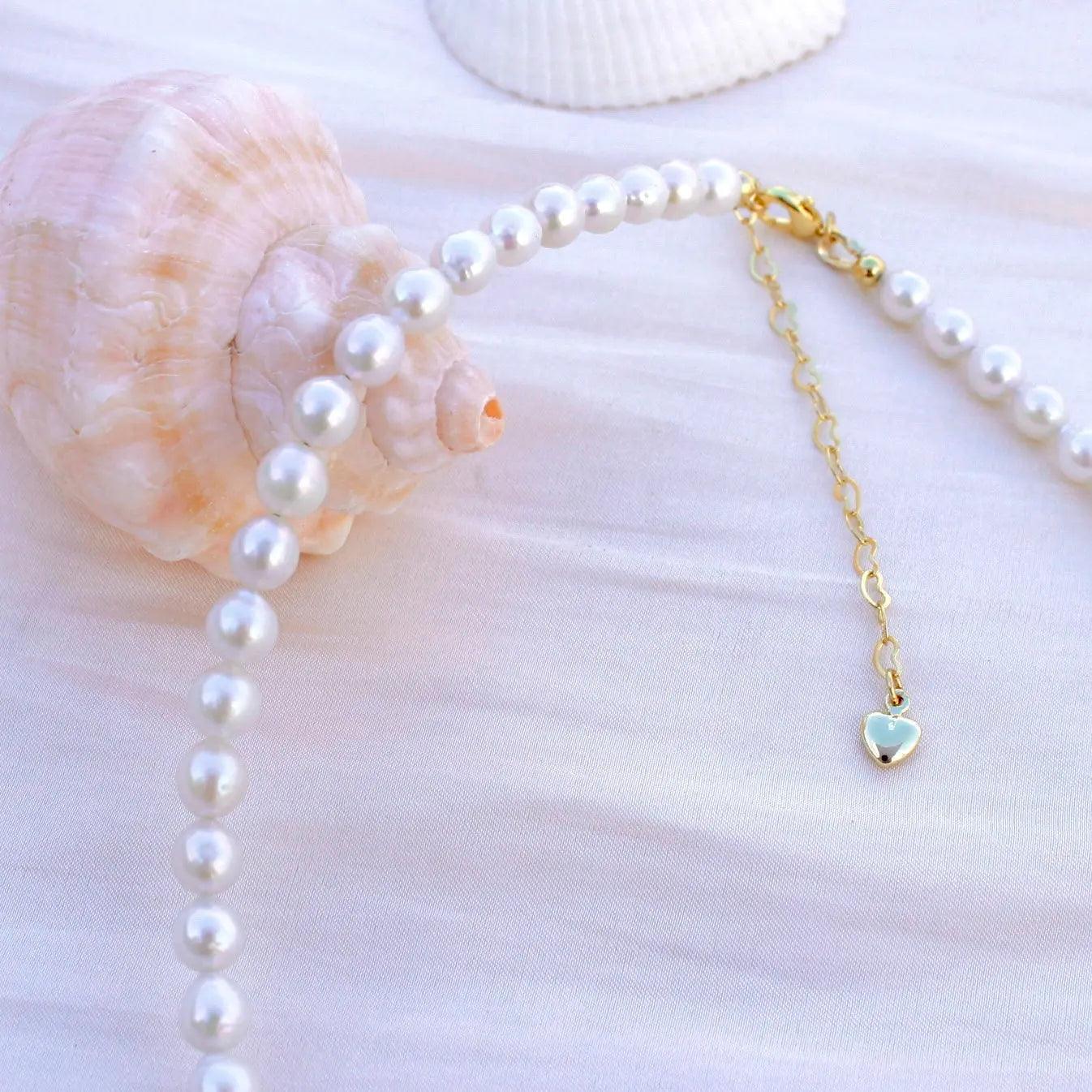6mm klassische Perlenkette - JK Jewelry & Accessories