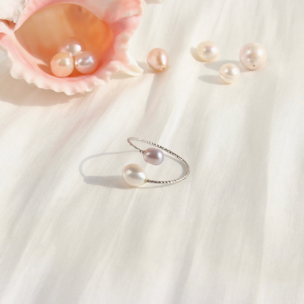 Ailany | Unikater Doppel-Perlenring