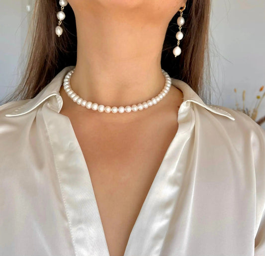 8.5mm klassische Perlenkette Schmuck Online ¦ JK Jewelry & Accessories
