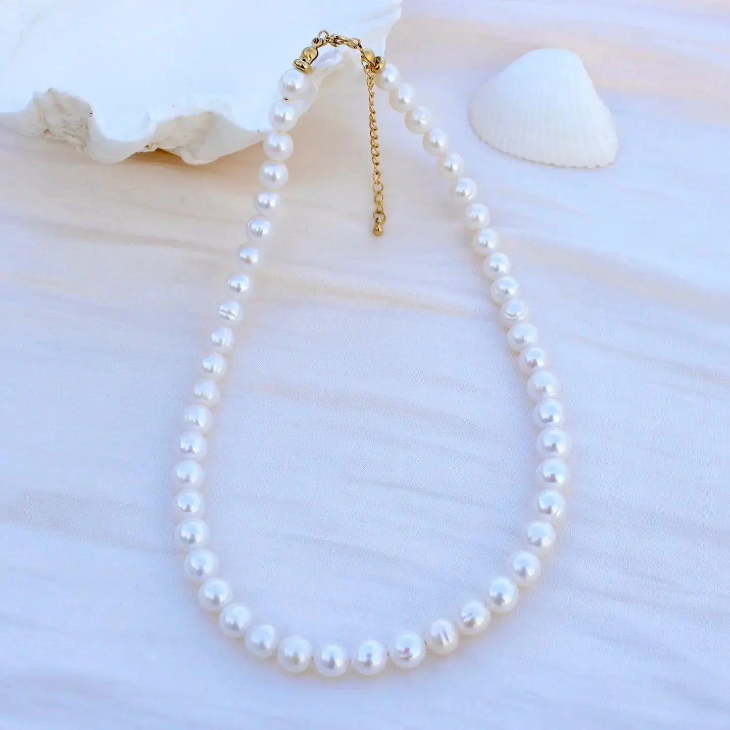 8.5mm klassische Perlenkette - JK Jewelry & Accessories