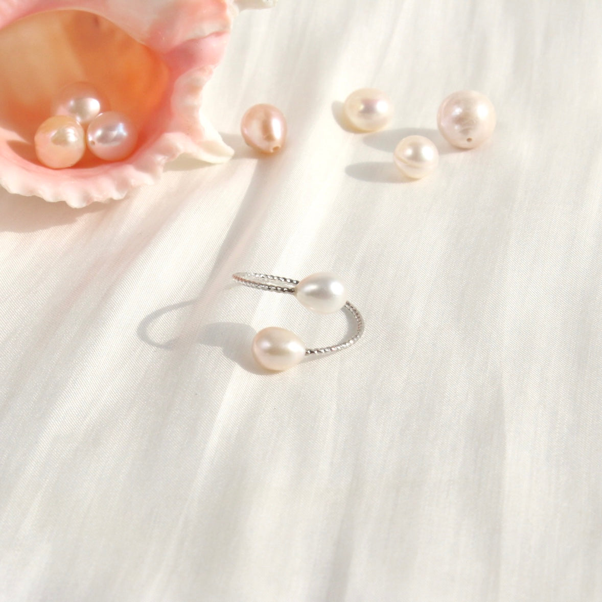 Ailany | Unikater Doppel-Perlenring