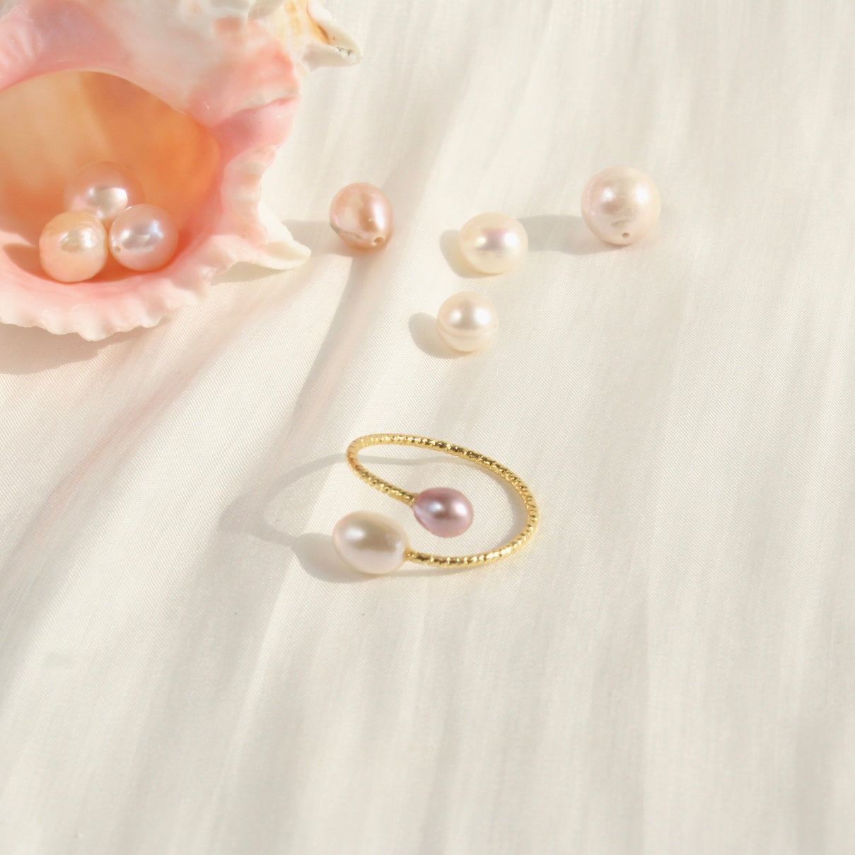 Ailany | Unikater Doppel-Perlenring