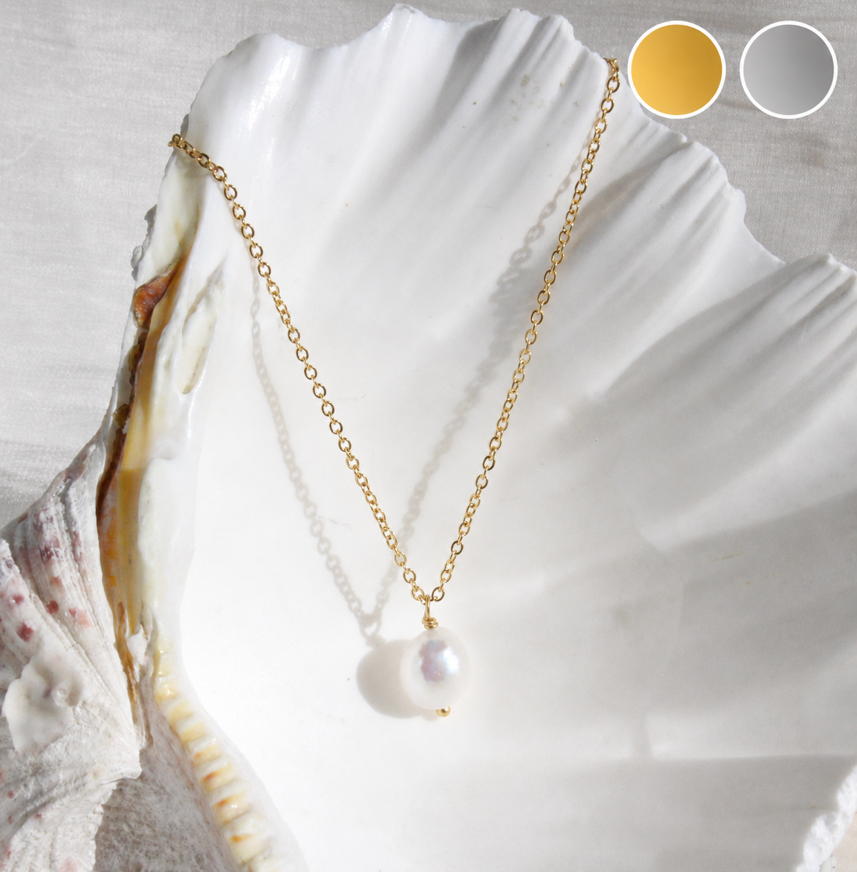 Selah | Perle baroque de caractère et perles de 5 mm