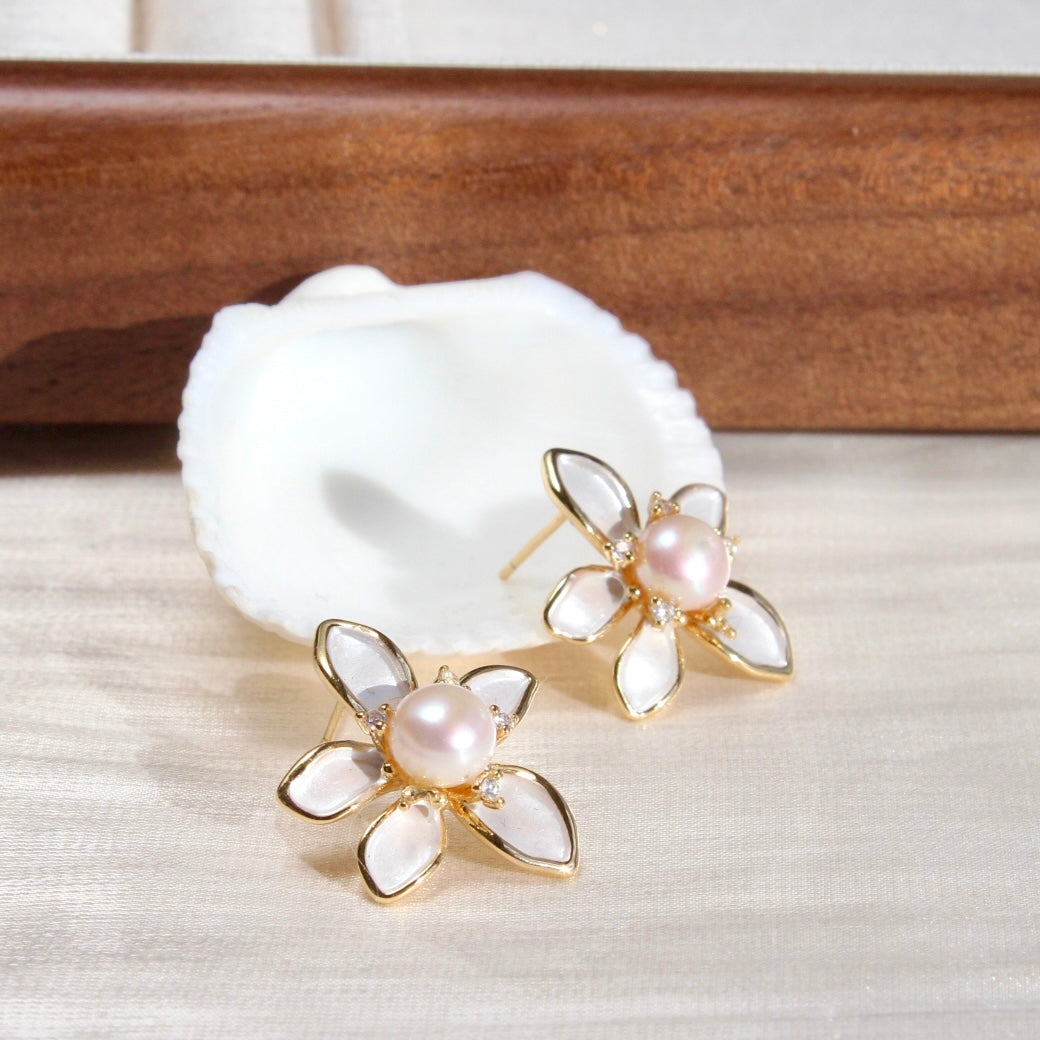 Brielle｜Wunderschöne Blume & Perlen - JK Jewelry & Accessories
