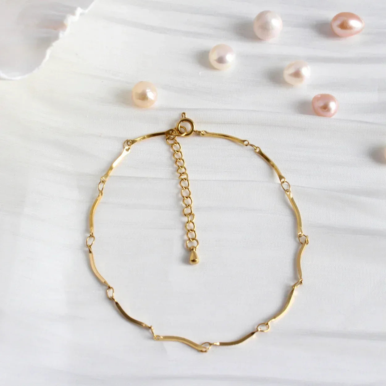 Wellen-Gliederkette Arm-/Fusskette - JK Jewelry & Accessories
