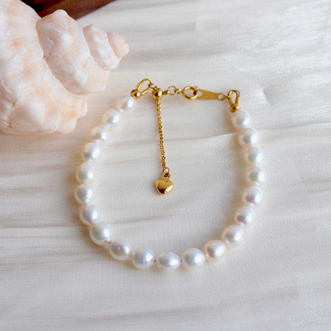 Ariella｜6mm Klassische Perlen-Armkette - JK Jewelry & Accessories