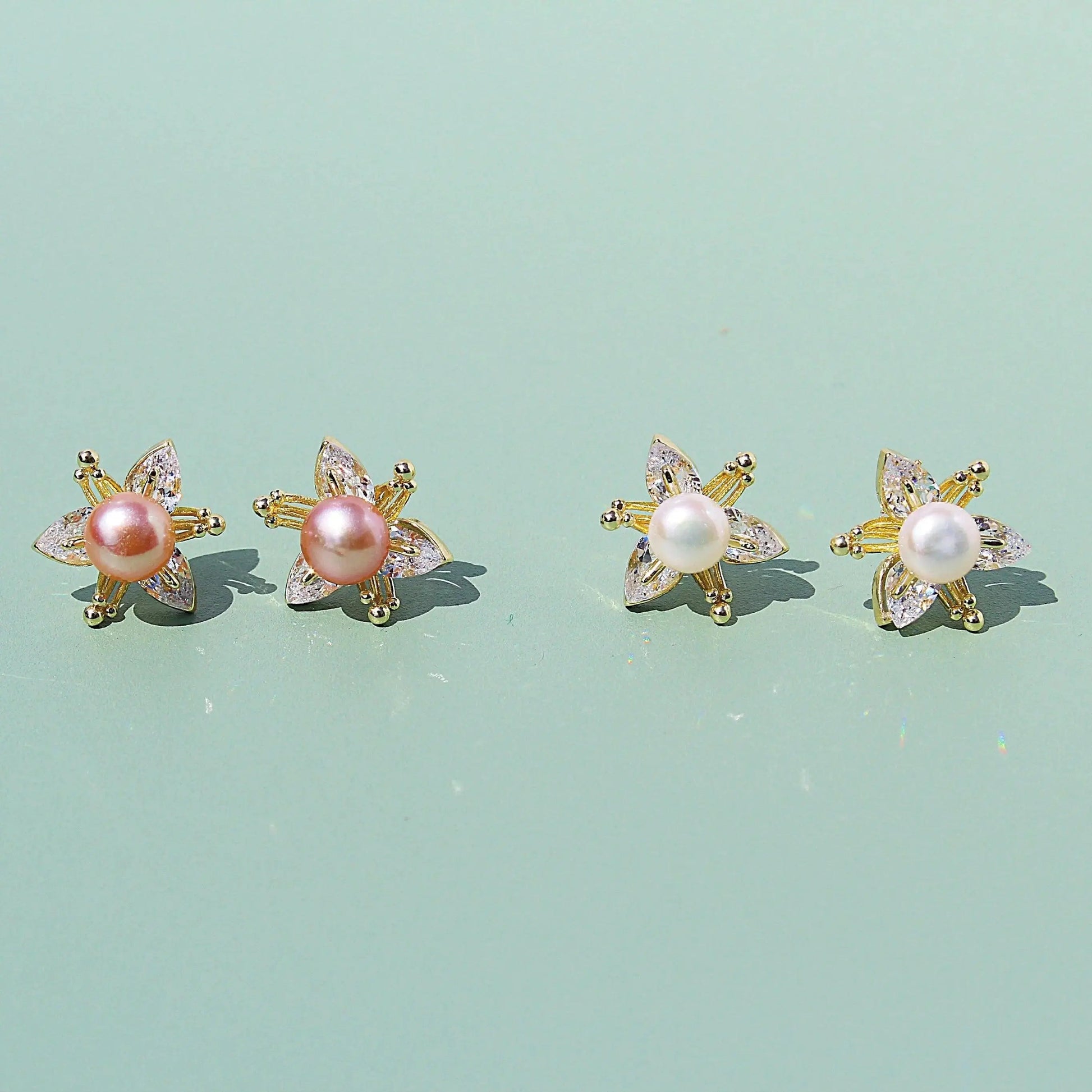 Blühende Blume mit Perle JK Jewelry & Accessories