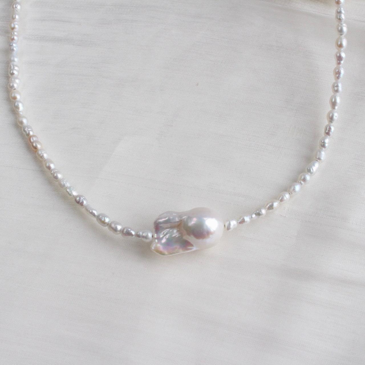 Clara | Barockperle & Klassische 3mm Perlenkette - JK Jewelry & Accessories