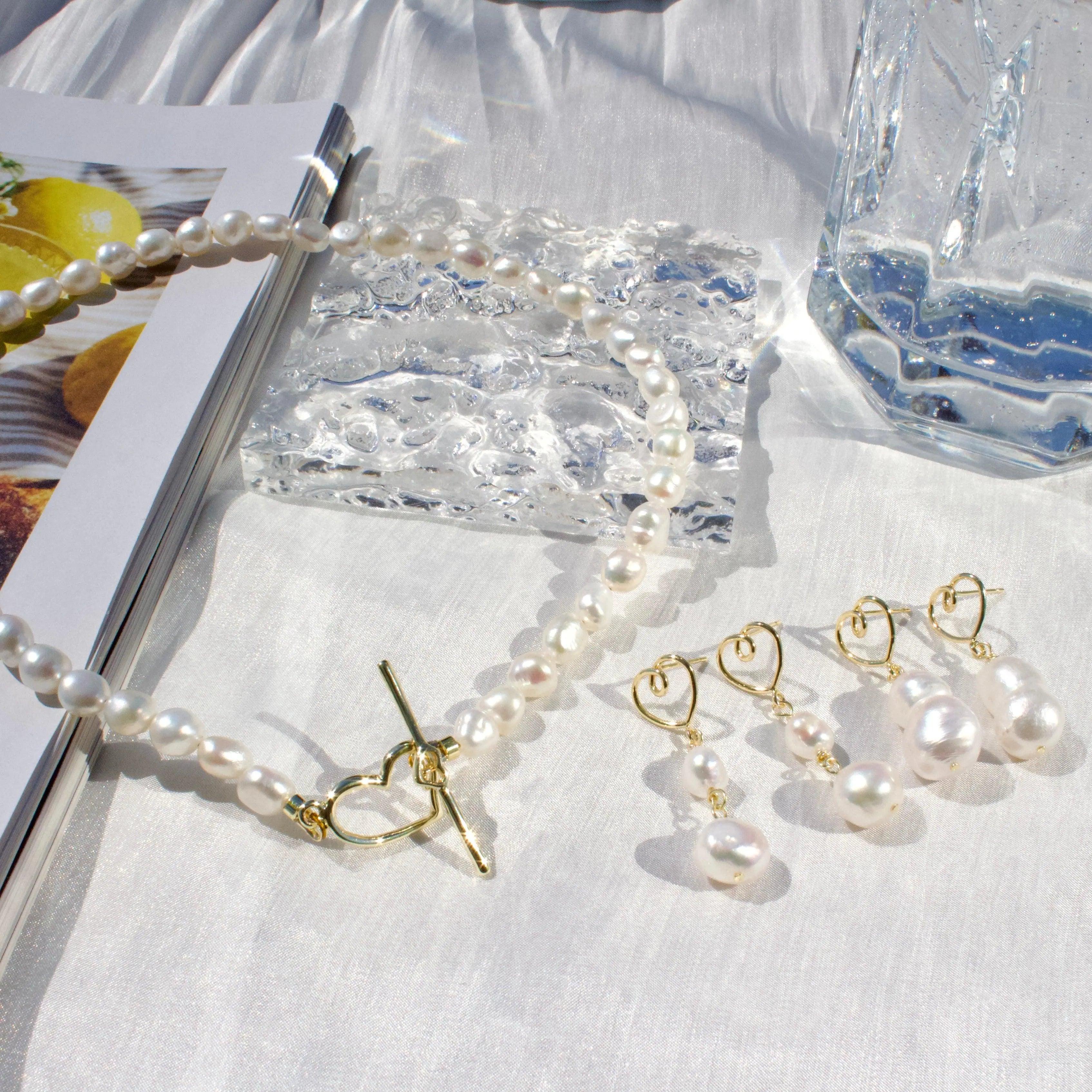 Herz Barockperlen Set JK Jewelry & Accessories