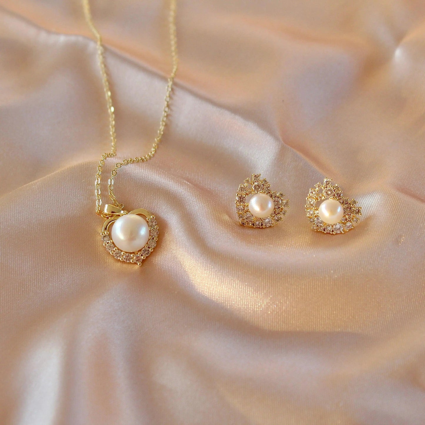 Herz mit Perle JK Jewelry & Accessories